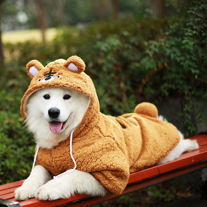 Cozy Knit Dog Sweater for Medium & Large Breeds — Tiger & Panda