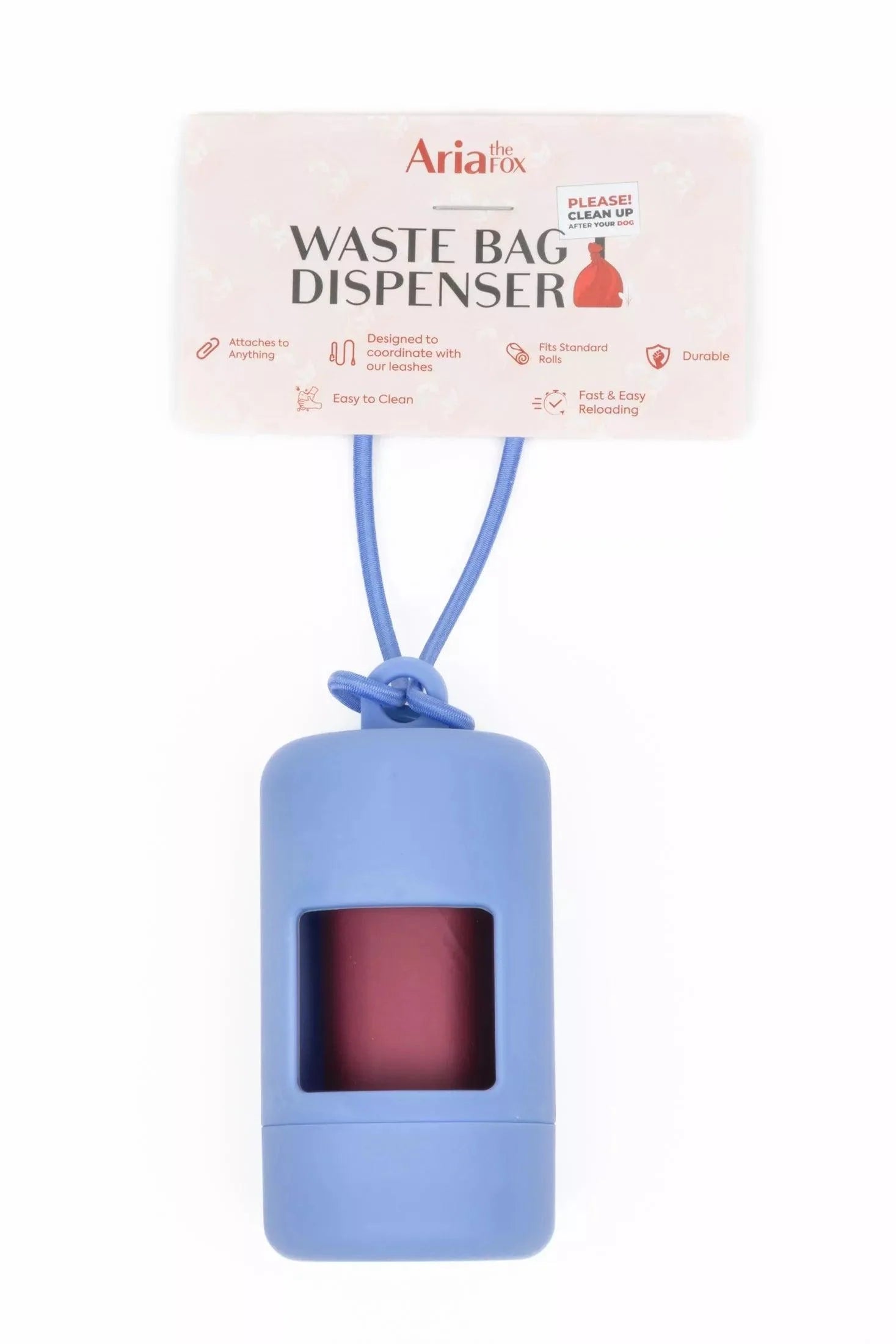 Cornflower Blue Dog Waste Bag Dispenser