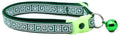 Greek Key Glow-in-the-Dark Breakaway Cat Collar — 8 Colors