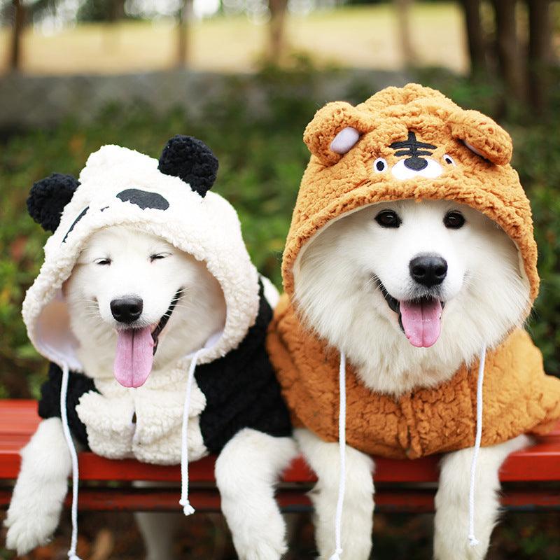 Cozy Knit Dog Sweater for Medium & Large Breeds — Tiger & Panda