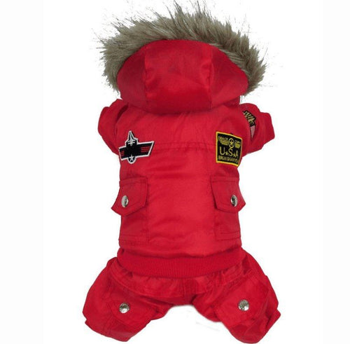 Air Force Inspired Dog Jumpsuit — Four-Legged Pet Suit
