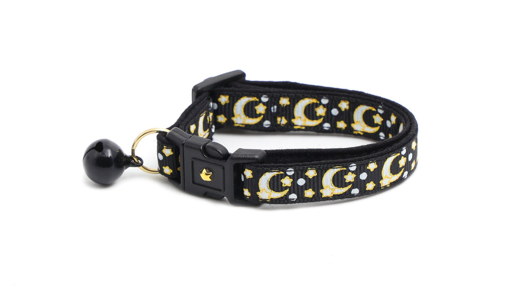 Gold Moons & Stars Glow-in-the-Dark Breakaway Cat Collar